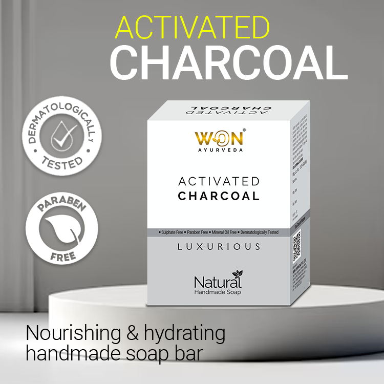 Won Ayurveda Activated Charcoal Natural Handmade Soap