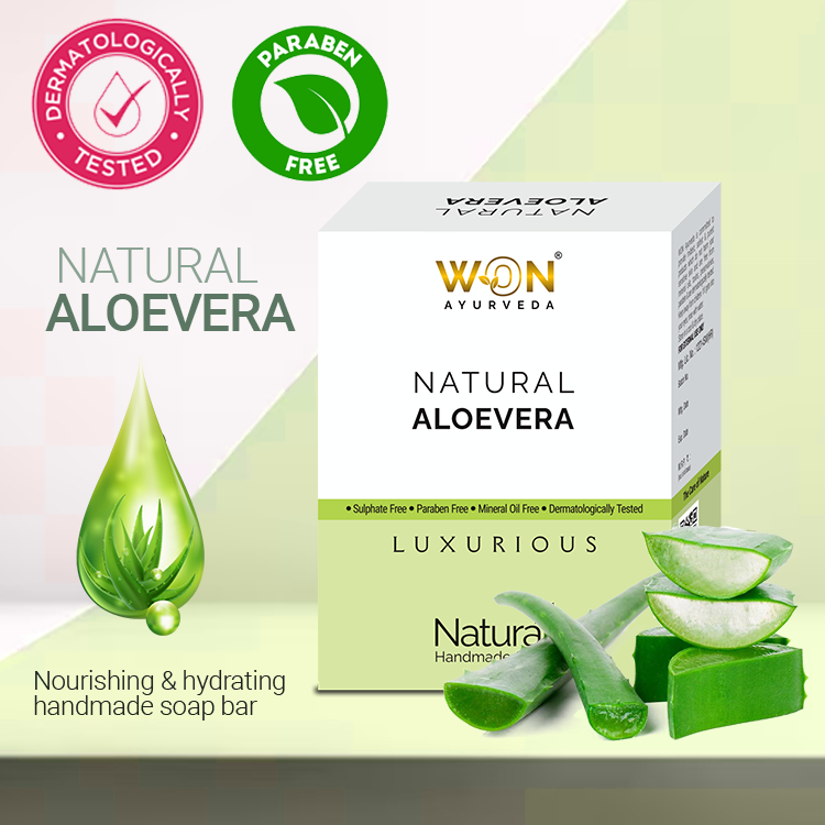 Won Ayurveda Natural Aloevera Handmade Soap